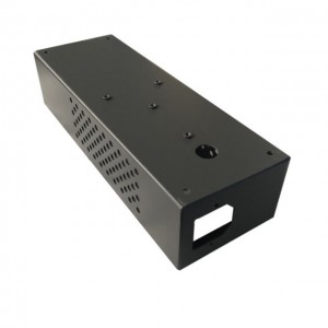 Low Price OEM Custom Aluminium Sheet Metal Stamping Bending Black Box HYXC020096