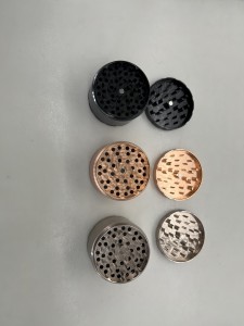Cheap high quality 4 layers 75mm aluminum alloy herb grinder HYCZ090021