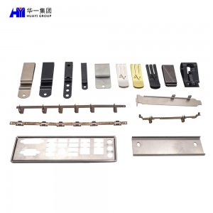 custom metal stamping parts precision stainless steel bending stamping fabrication parts money clip HYJD070056