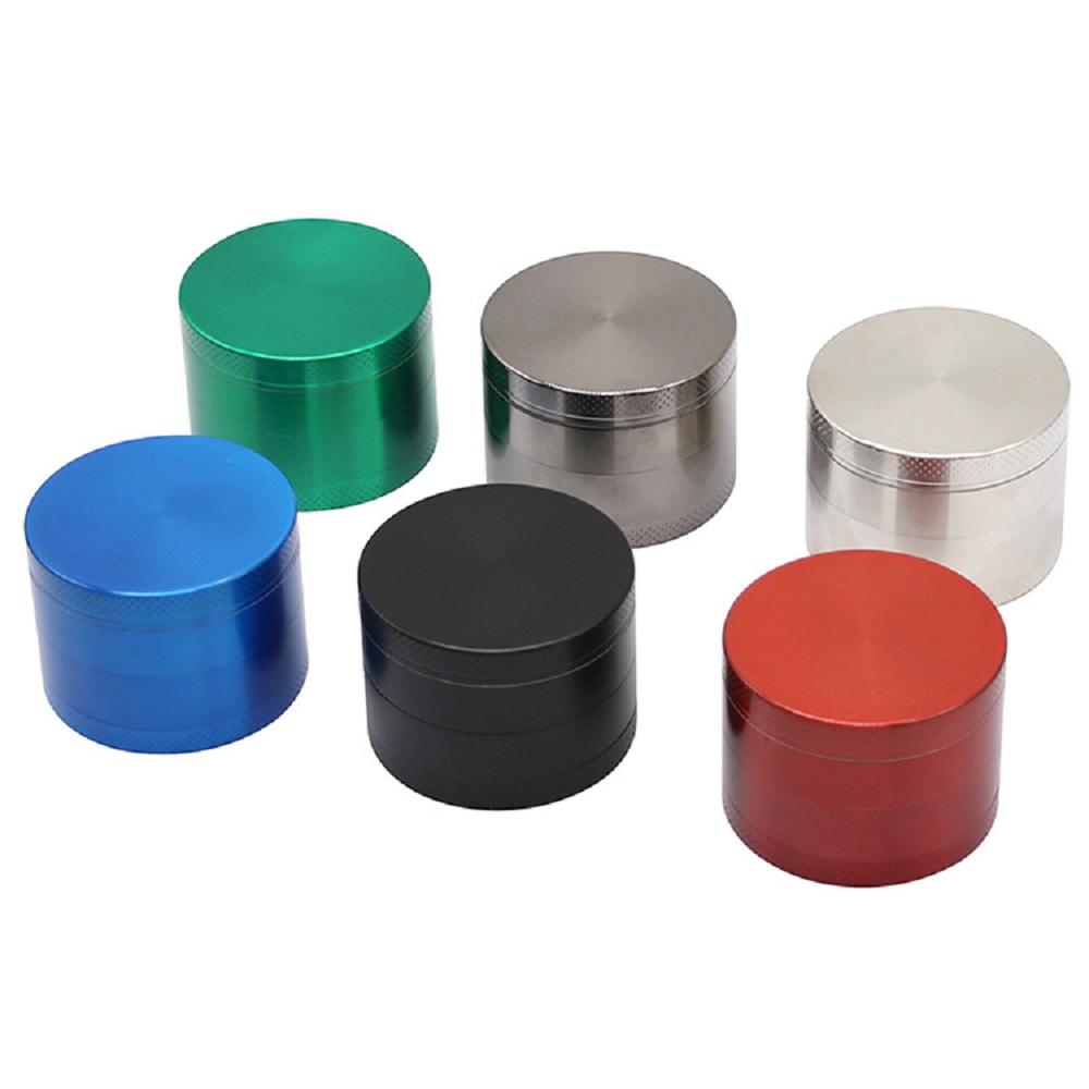 PriceList for Wholesale Herb Grinder - Custom logo 63mm 4 layer zinc alloy herb grinder HYCZ09002 Huayi -