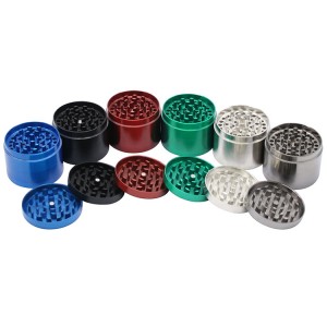 Custom logo 63mm 4 layer zinc alloy herb grinder HYCZ09002