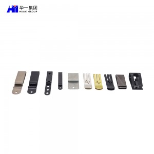 custom metal stamping parts precision stainless steel bending stamping fabrication parts money clip HYJD070056