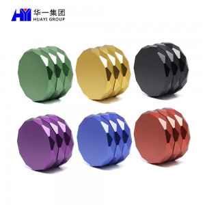 Custom aluminum alloy tobacco herb grinder HYSZ100125