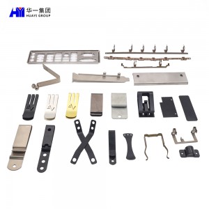 custom metal stamping parts precision stainless steel bending stamping fabrication parts money clip HYJD070056
