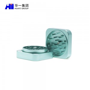 Customized Logo  55mm/ 63mm Aluminum Square Herb Grinder  HYIW010123