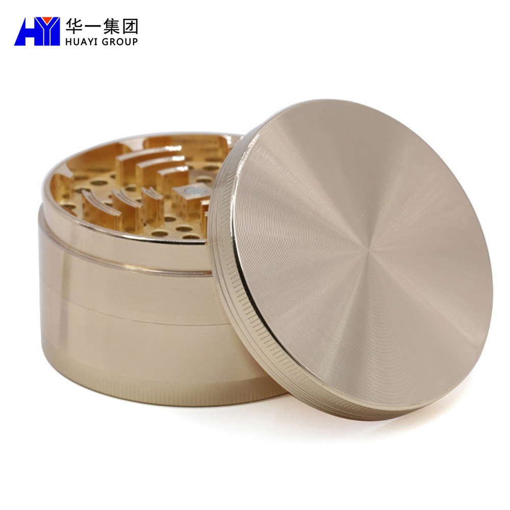 Discount wholesale Metal Milling Parts - 63mm 4 layers Metal herb grinder HYSZ100129 – Huayi