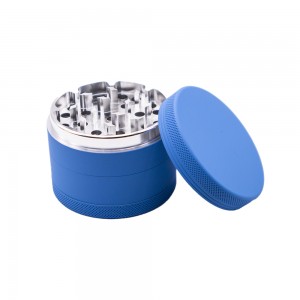 2022 Hot Selling Custom 4 Layer Silicone Coated Aluminum Alloy Herb Grinder HYJD070036