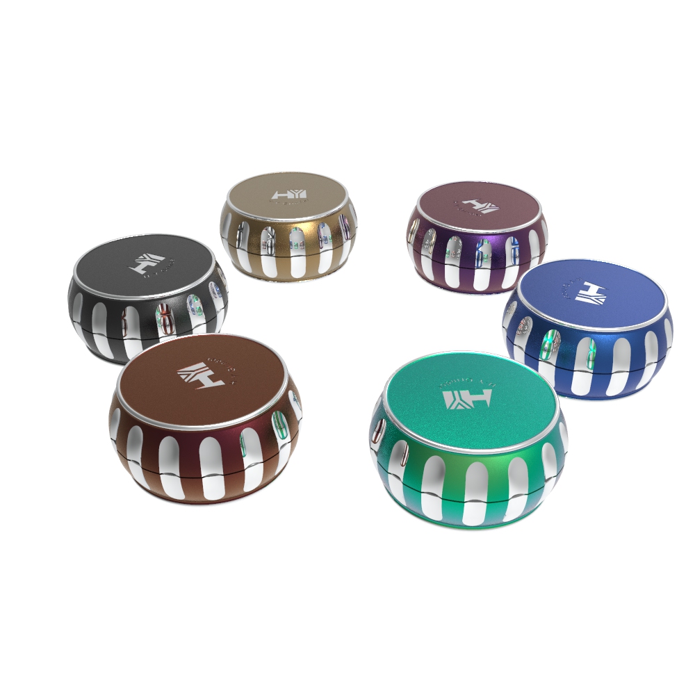Weed Grinder - Wholesale hot selling 2-layer herb grinder with custom logo HYJD070021 Huayi -