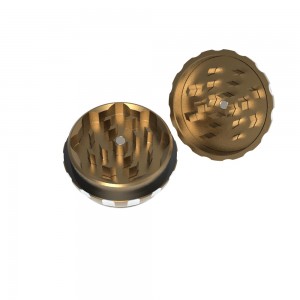 Wholesale hot selling 2-layer herb grinder with custom logo HYJD070021