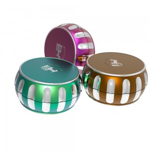 New Arrived Smoking Accessories Custom Logo Colourful 4 Pieces Zinc Alloy Tobacco Spice Grinders Herbal Tobacco Herb Grinder HYFZ060059