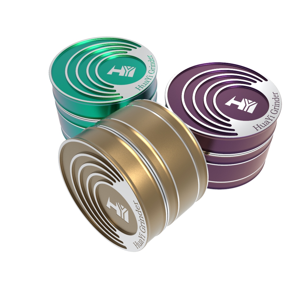 High definition CNC Herb Grinder - Wholesale Portable Cheap Custom Accessories Herb Grinder Herb Grinder Metal Herb Grinder HYFZ060033 Huayi -