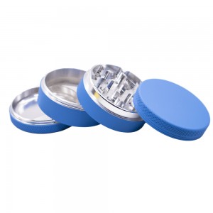 2022 Hot Selling Custom 4 Layer Silicone Coated Aluminum Alloy Herb Grinder HYJD070036