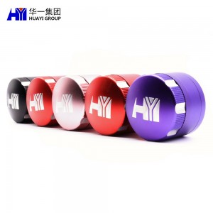Custom 4-layer Aluminum Alloy Grinder De Metal Wholesal Bulk Smoke Grinders HYAG06271