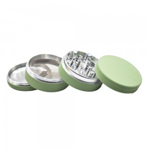 2022 Hot Selling Custom 4 Layer Silicone Coated Aluminum Alloy Herb Grinder HYJD070036