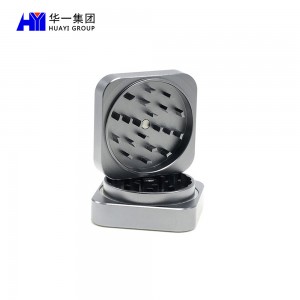 Weed Grinder 55mm/ 63mm Aluminum Square  2 piece Herb Grinder  HYIW010127