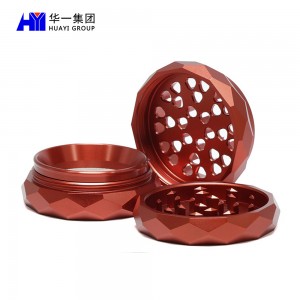 Custom aluminum alloy tobacco herb grinder HYSZ100125