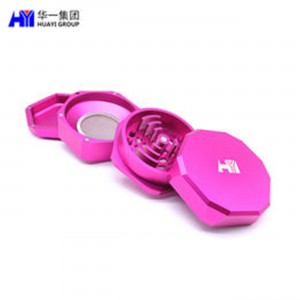 Hot Selling 4 Layer Anodized Aluminum Alloy Herb Grinder with Custom Logo HYJD070053