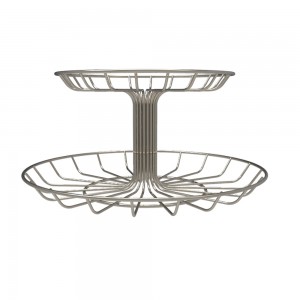 Custom wire forming double layer fruit basket HYSZ100092