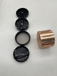Cheap high quality 4 layers 75mm aluminum alloy herb grinder HYCZ090021