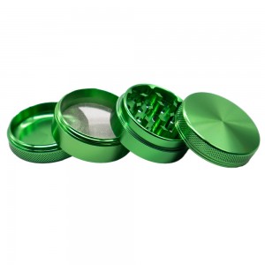 Hot Selling Custom 4 Layer 50mm-75mm Anodized Aluminum Alloy Herb Grinder HYJD0037