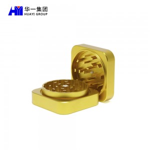 63mm High Quality Aluminum Square Herb Grinder  HYIW010121