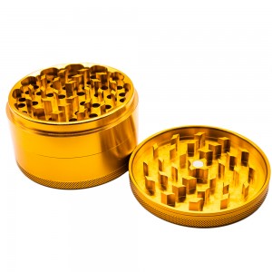 Hot Selling Custom 4 Layer 50mm-75mm Anodized Aluminum Alloy Herb Grinder HYJD0037
