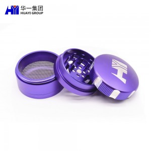 Custom 2 1/2 Inch Herb Grinders With Screen And Pollen Catcher HYAG07241