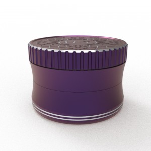 Custom Logo Tobacco Black Metal Grinders Herbal Smoking Accessories Tobacco Herb Grinder HYFZ060010