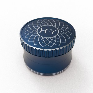 Custom Logo Tobacco Black Metal Grinders Herbal Smoking Accessories Tobacco Herb Grinder HYFZ060010