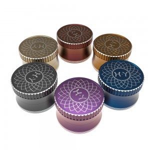 Custom Logo Tobacco Black Metal Grinders Herbal Smoking Accessories Tobacco Herb Grinder HYFZ060010