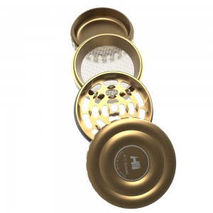 Wholesale Metal Grinder 2 pieces Aluminum Herb Grinder Customize herb grinder HYFZ060009