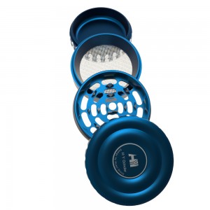 Wholesale Metal Grinder 2 pieces Aluminum Herb Grinder Customize herb grinder HYFZ060009