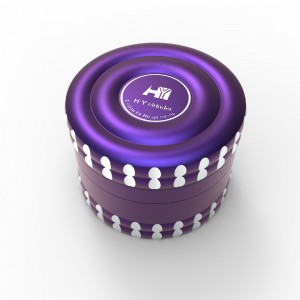 Wholesale Metal Grinder 2 pieces Aluminum Herb Grinder Customize herb grinder HYFZ060009