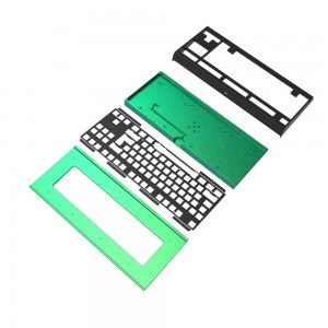 Aluminum and Stainless Steel Upper Bottom Shell Kit for Mechanical Keyboards HYJD070200