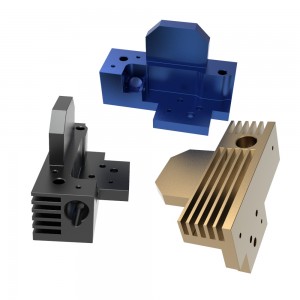 Customize CNC Machining Parts Machining Red Anodized Five Axis CNC Micro Machining Aluminum Parts HYVC060051