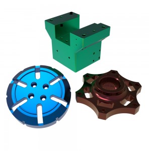 Custom cnc milling machined anodized aluminum parts HYJD070124