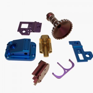 custom anodizing 5 axis cnc machining parts oem anodized cnc metal machining service HYJD070180