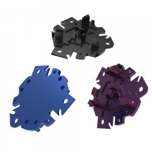 Custom precision aluminum cnc machining service oem aluminum color anodizing parts HYJD070214