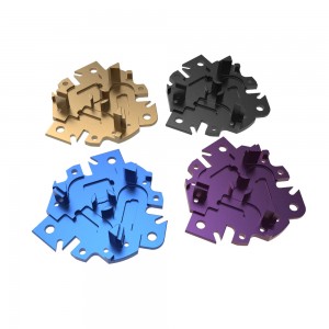 Custom precision aluminum cnc machining service oem aluminum color anodizing parts HYJD070214
