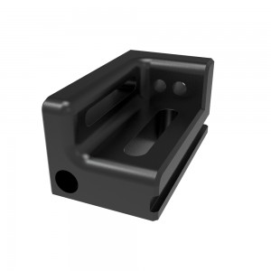 CNC machined aluminum base with Anodized HYIW010118