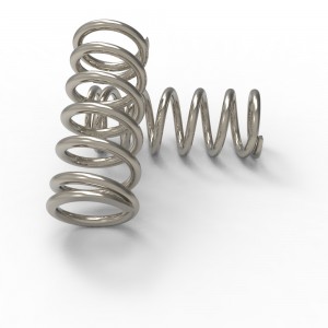 Wholesale Oem Sus 304 Stainless Steel Nickel Plated Spring Steel Metal Coil Compression Spring For Industrial HYVC060014
