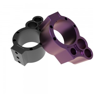 Aluminium CNC Machined Parts High Precision CNC Anodizing Aluminum Milling Parts HYXC020071