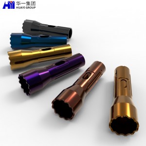 oem precision aluminum cnc machining services customized flashlight case aluminum parts HYJD070012