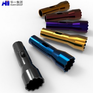 oem precision aluminum cnc machining services customized flashlight case aluminum parts HYJD070012