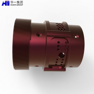 precision cnc machining service anodizing cnc machined extrusion aluminum machined parts HYJD070039