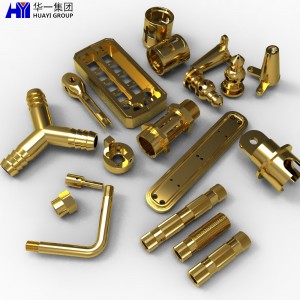 wholesale customize cnc machining brass parts precision brass cnc lathe parts HYJD070075