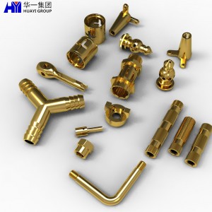 wholesale customize cnc machining brass parts precision brass cnc lathe parts HYJD070075