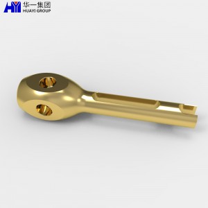 precision cnc turned brass machining parts HYJD070142