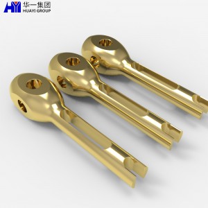 cnc machined parts manufacturer brass feet spare part HYIW010290