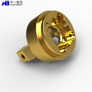 OEM precision cnc turned brass machining parts for assembly HYJD070215